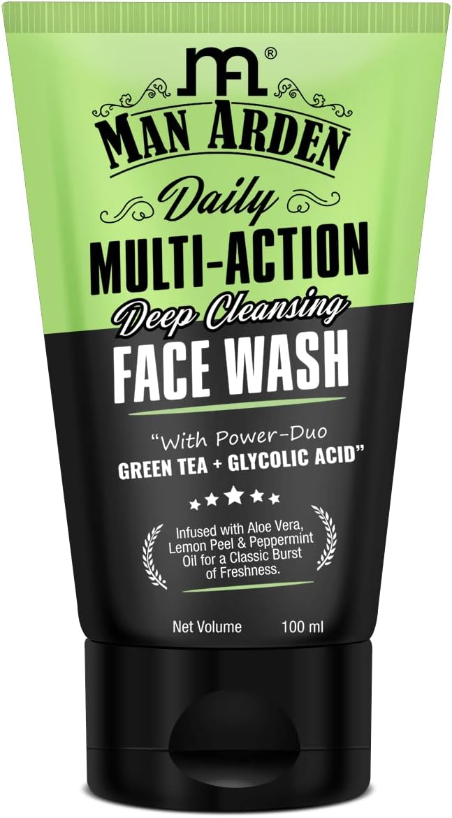 man arden 男士雅顿 日常多效深层清洁洁面乳 | 含power duo 绿茶